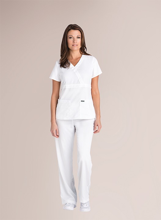 Grey’s Anatomy™ 3 Pocket Mock Wrap Top